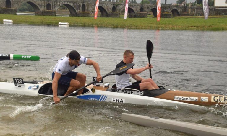 Europameisterschaft Kanumarathon auf dem Rio Lima in Portugal